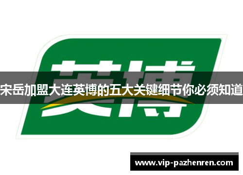 宋岳加盟大连英博的五大关键细节你必须知道