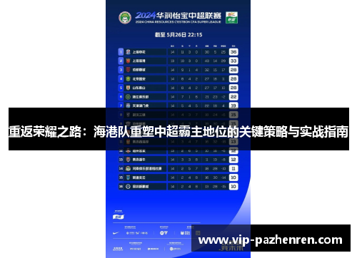 重返荣耀之路:海港队重塑中超霸主地位的关键策略与实战指南 重返荣耀之路:海港队重塑中超霸主地位的关键策略与实战指南